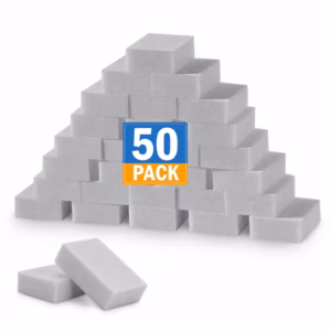 Magic eraser Cleaning Sponge Eraser (50 Pack), Sponges in Bulk, Boat Eraser, Multi Surface Scrubber Foam Cleaning Pads for Bathtub, Floor, Baseboard, Bathroom, Wall Cleaner
