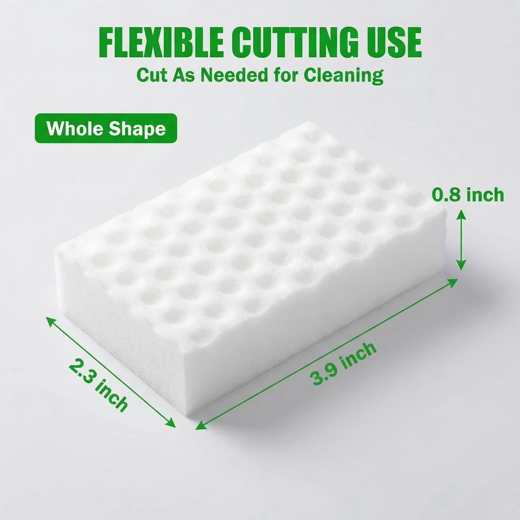 20 Pack 2X Density Melamine Cleaning Sponges, Multi-Purpose Household Magic Eraser Sponge for Kitchen, Bathroom - Image 2